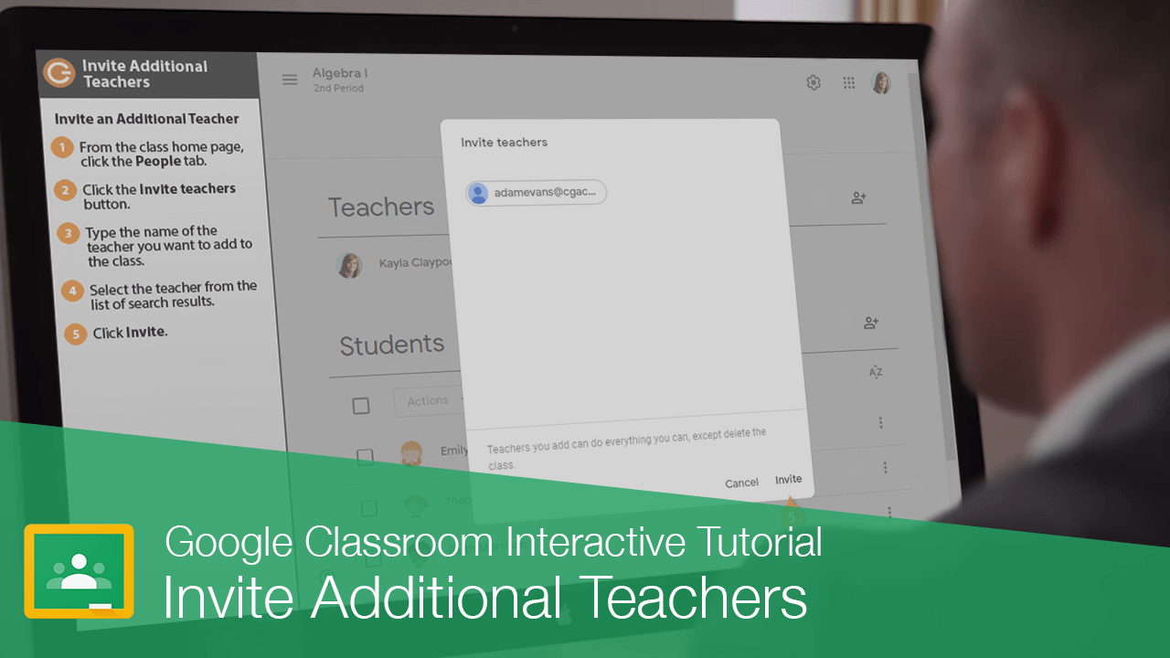 Add Teacher to Google Classroom